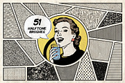 Marvelous Vintage Comics Bundle, a Brushes & More by pixelbuddha.net (Thumbnail 6 of 13)
