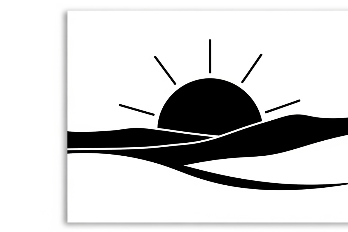 sunset horizon wall art design, an Illustration by Amazin_art (Photo 7 of 31)