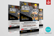 Home Renovation and Contracting, a Flyer Template by PSDPixel (Thumbnail 3 of 5)