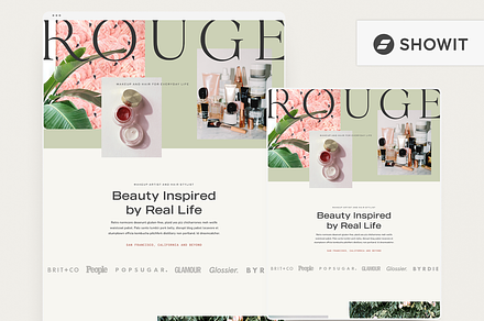 Showit Website Template - Rouge, a Templates & Theme by Ashley Ferreira Design