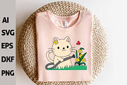 Funny Household Kawaii Cat Clipart, an Animal Illustration by ARTify Illustrations (Thumbnail 4 of 9)