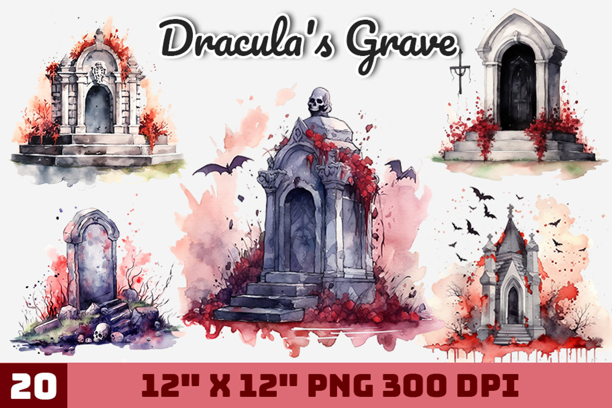 Dracula's Grave Halloween, an Illustration by Gemstone (Photo 1 of 12)