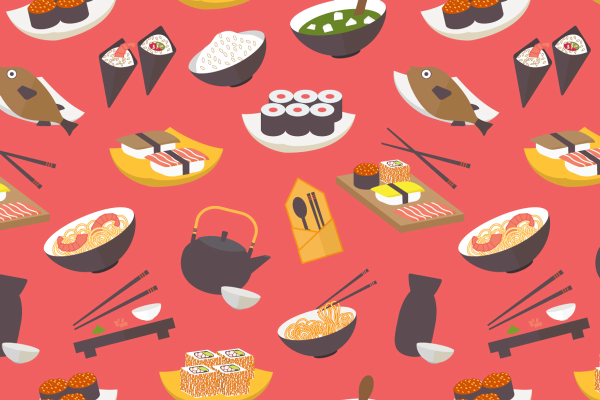 Food theme seamless pattern preview 3