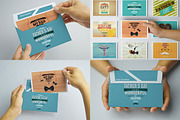 Postcard BUNDLE Mock-Ups, a Print Template by Kongkow (Thumbnail 2 of 5)
