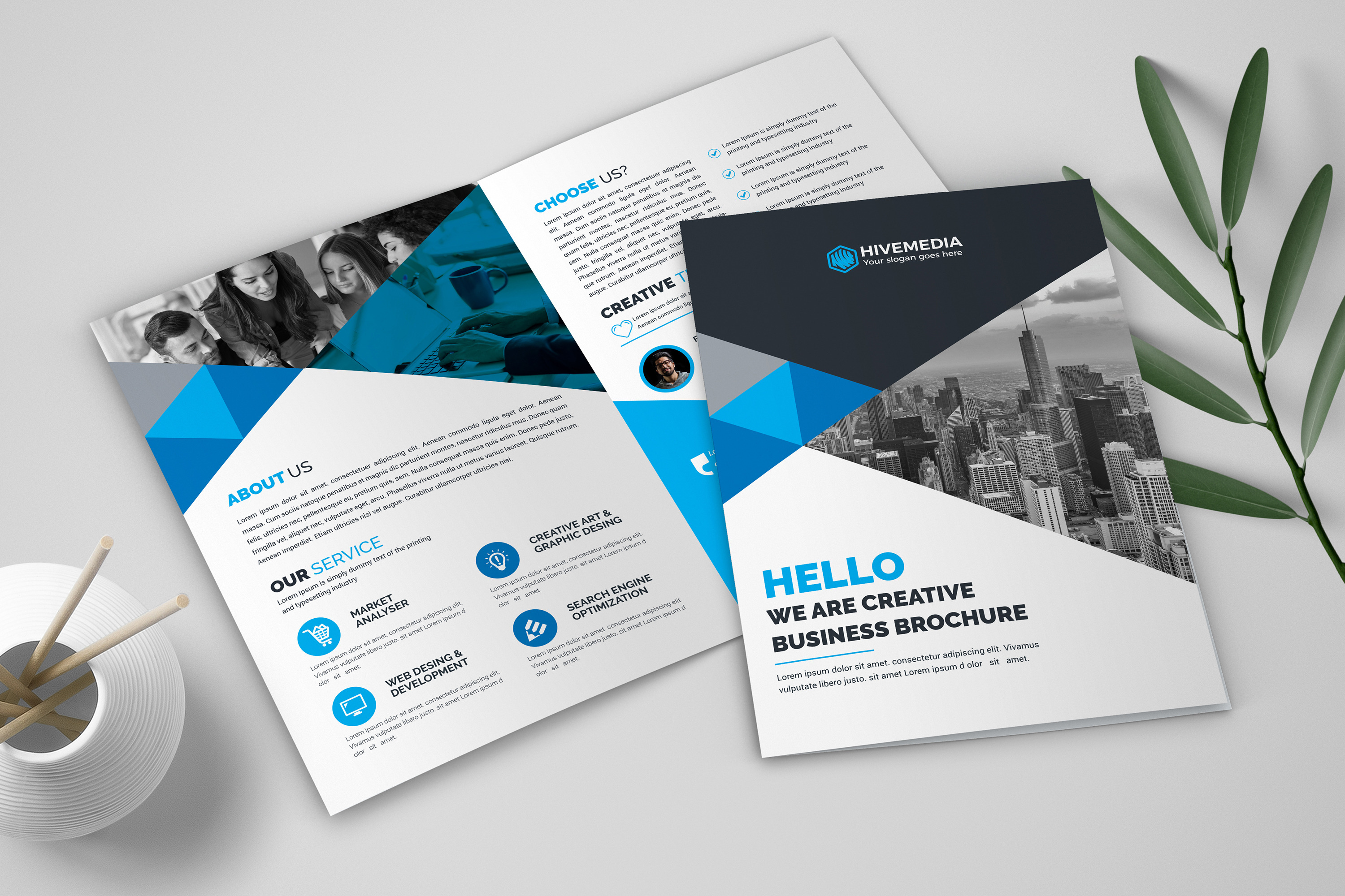 Bifold Business Brochure Template, a Brochure Template by Ultimate ...