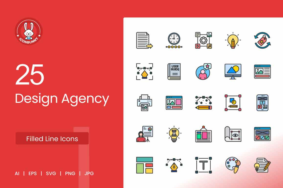 25 Design Agency Essentials Icons, an Icon by IconBunny (Photo 1 of 2)