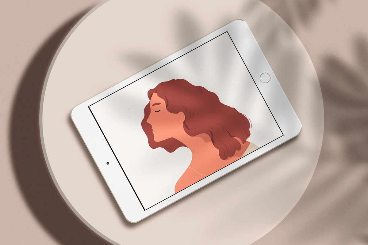 Dreaming woman portrait, a Person Illustration by Good Studio (Photo 2 of 2)