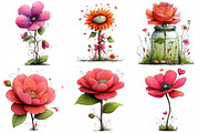 Whimsical Flowers Spring Clipart, an Illustration by Daily.Designs (Thumbnail 4 of 8)