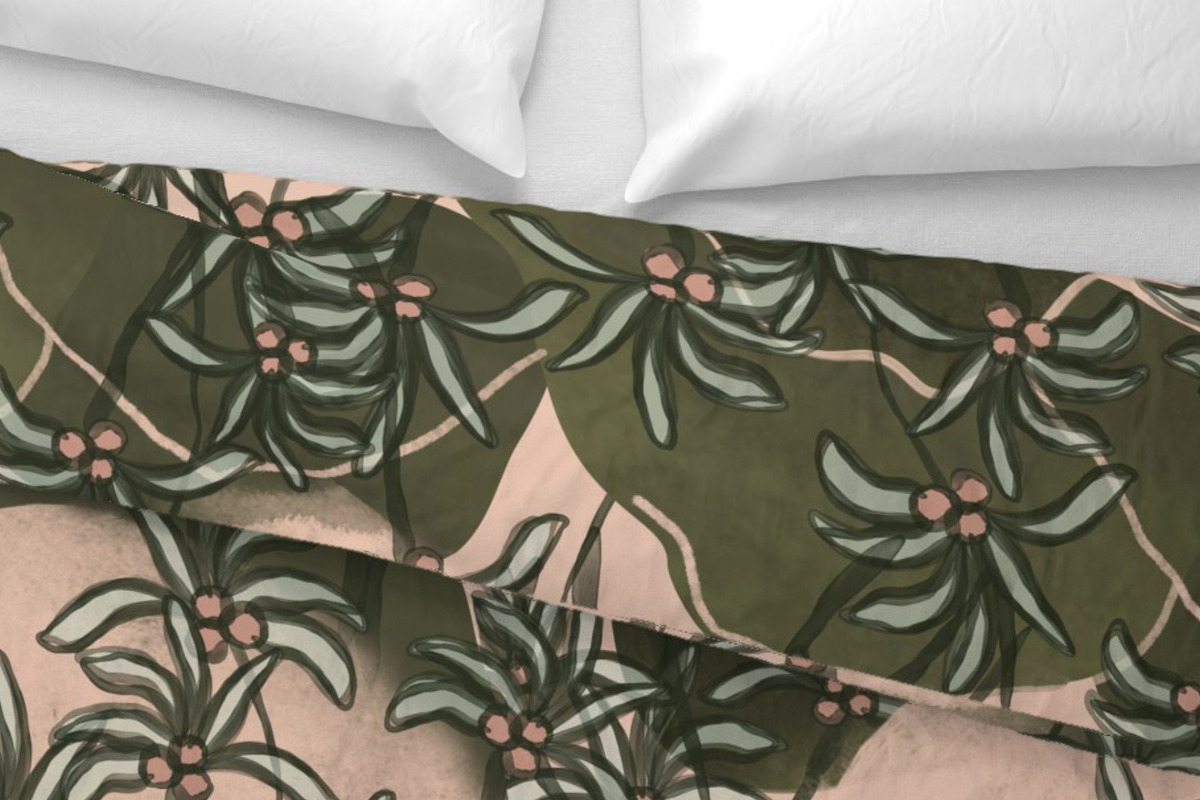 Tropical palms hills jungle pattern, a Pattern Graphic by Nocito Design (Photo 3 of 6)