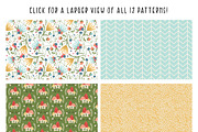Woodland Wonderland Patterns & Icons, an Animal Illustration by On the Mark Designs (Thumbnail 2 of 8)