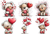 Valentine Cat Clipart, an Illustration by Pixels.Craft (Thumbnail 3 of 5)