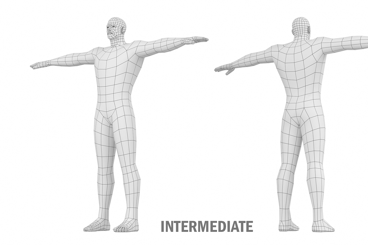 Hero Male in T-Pose Base Mesh, a Characters & Person 3D Model by VK Studio (Photo 16 of 22)