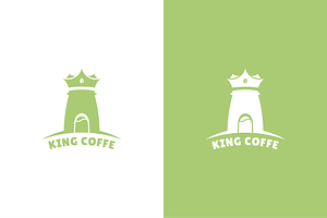 King Coffe Logo Template