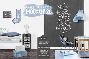 Kids Room Wall/Frame Mock Up 26