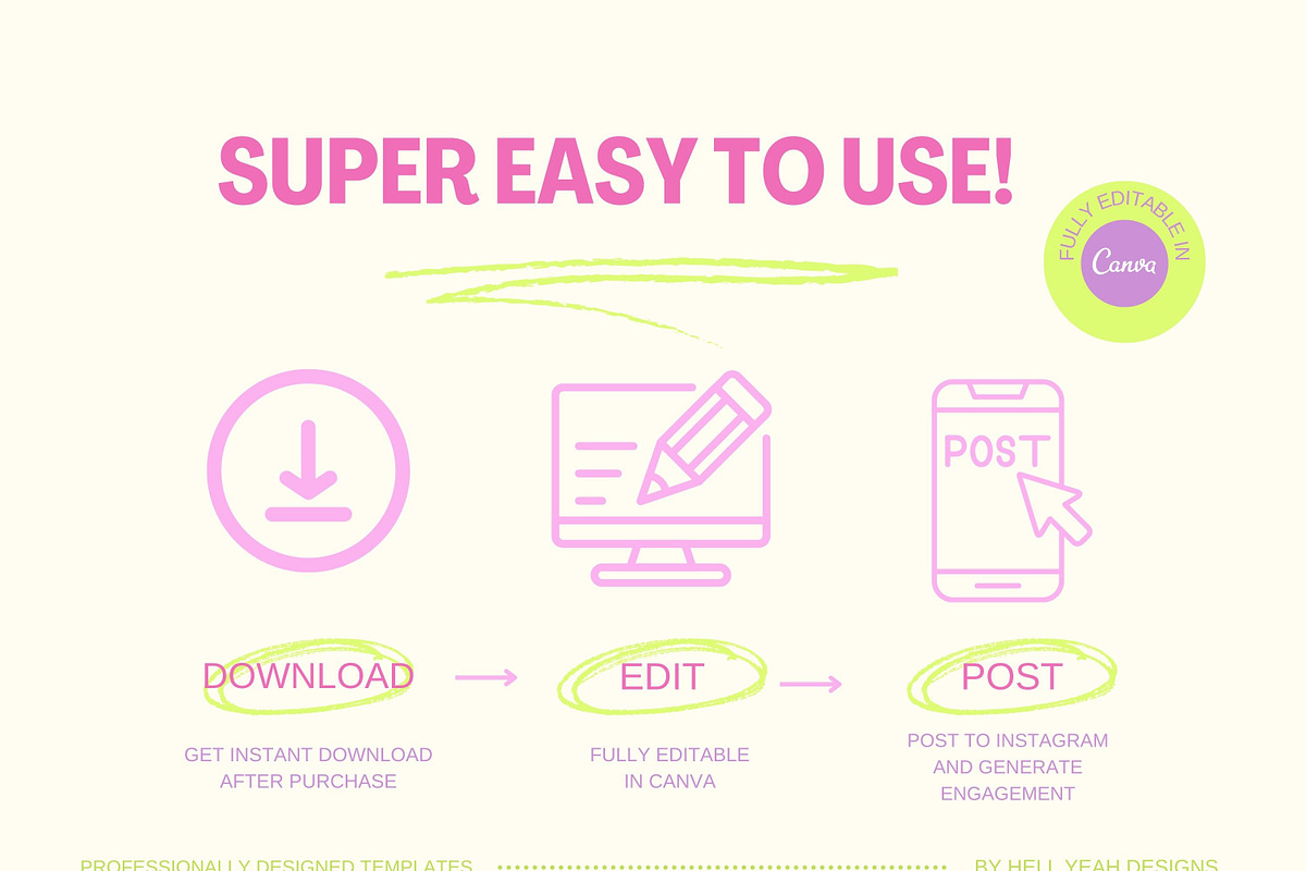 Bold Instagram Story Templates, a Social Media Template by Hell Yeah Designs (Photo 4 of 7)
