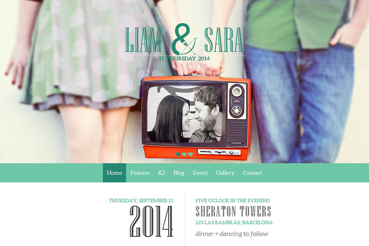 Tasteful Joomla Wedding Template, a Websites & App Template by JoomlaUX (Photo 4 of 4)