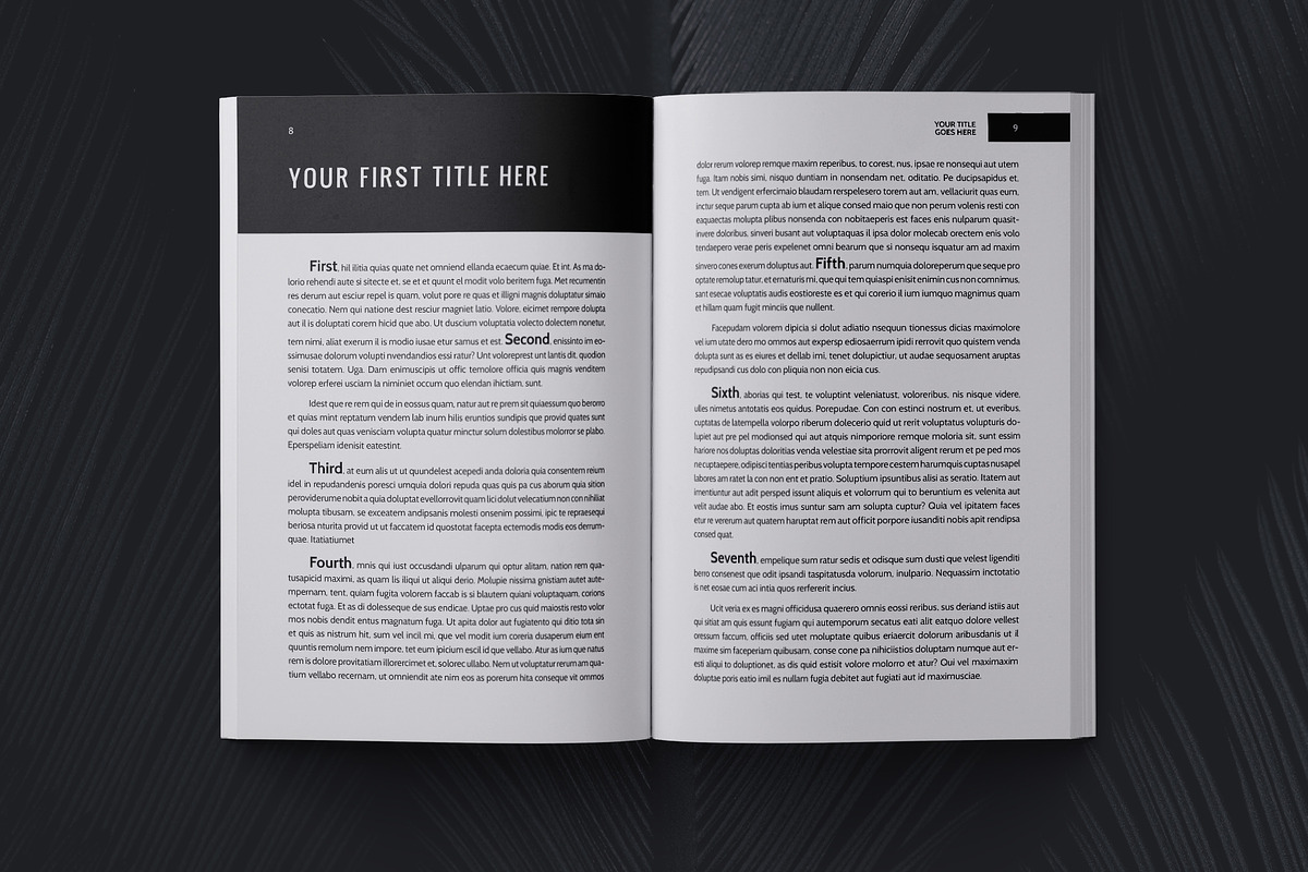 Non Fiction Book Template, a Stationery Template by Meknya (Photo 5 of 6)