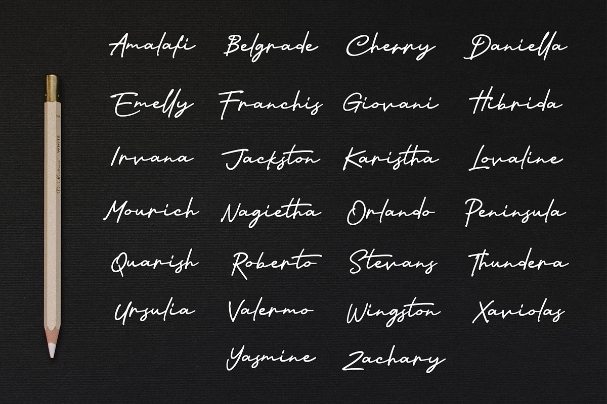 Nagietha - Handwritten Font preview 8