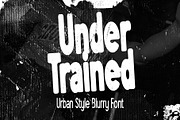 Under Trained- Urban Style, a Sans Serif Font by Arterfak Project (Thumbnail 1 of 12)