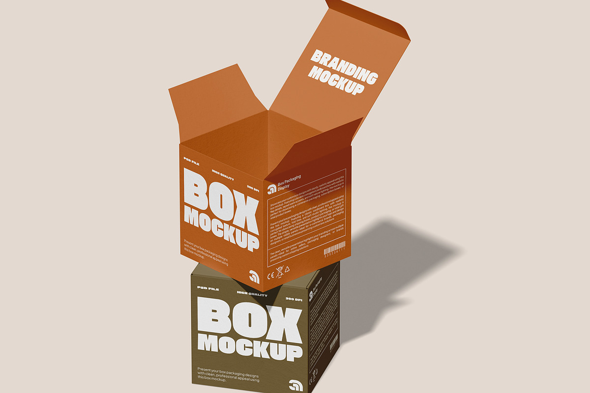 Box Mockup, a Packaging Mockup by Permadi Creative (Photo 4 of 5)