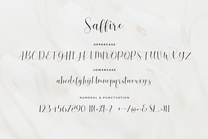 Saffire - Lovely Script Font