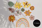 Tropical Flower Pattern Retro Summer, a Pattern Graphic by Trendingdigital (Thumbnail 4 of 21)