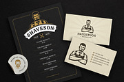 27 Barbershop Logotypes, a Branding & Logo Template by Vasya Kobelev (Thumbnail 9 of 10)