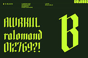 c-black display type, a Blackletter Font by Colosse Foundry (Thumbnail 2 of 8)