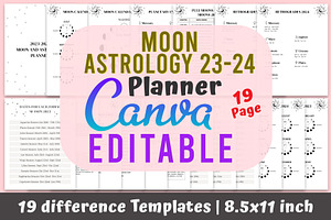 Moon Astrology Planner 2023-2024