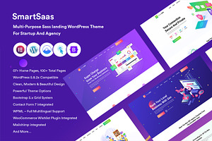 Multi-Purpose Sass Landing WP Theme