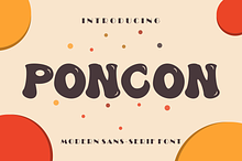 Poncon font