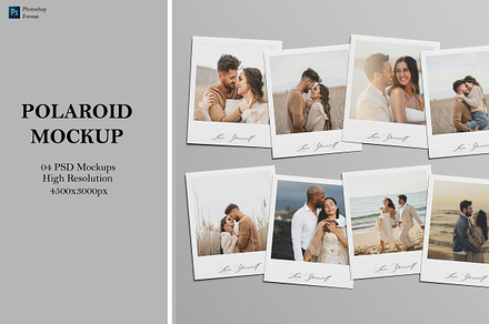 Polaroid Mockup, a Merchandise Mockup by Ataku Design