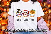 Cute Duck Duck Boo Halloween PNG, a Seasonal Illustration by Adalin Shop (Thumbnail 1 of 5)