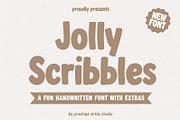 Jolly Scribbles, a Sans Serif Font by Prestige Artsy Studio (Thumbnail 1 of 11)