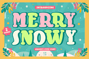 Merry Snowy Font, a Handwritten Font by KengGraphic (Thumbnail 1 of 10)