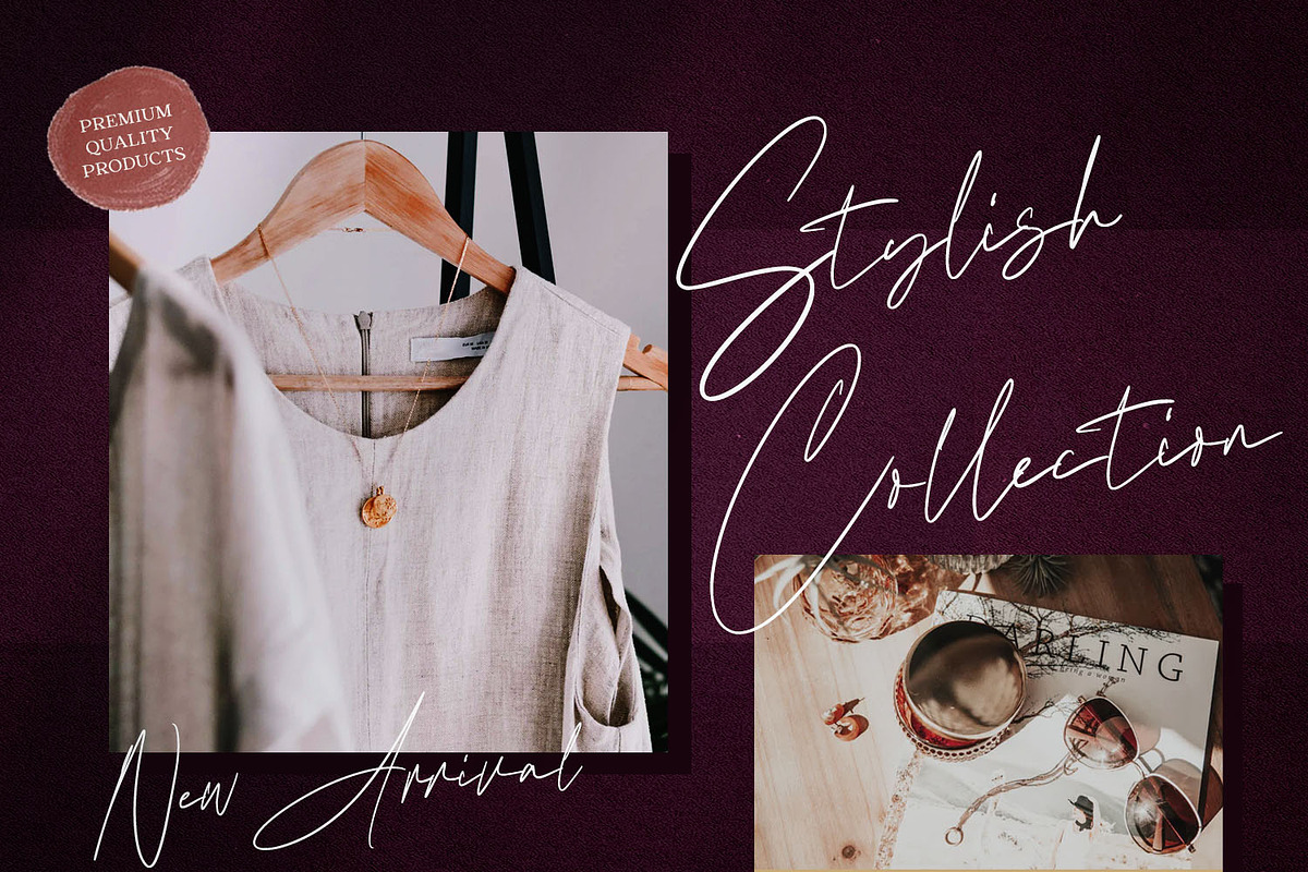 Mahallina Signature Script Font, a Script Font by Kotak Kuning Studio (Photo 4 of 9)