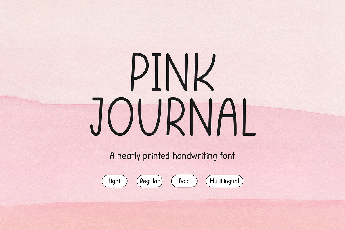Pink Journal Neat Planner Font, a Sans Serif Font by Kaya Fonts (Photo 1 of 23)
