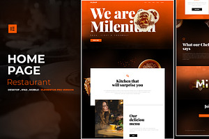 Restaurant - Elementor Pro Layout