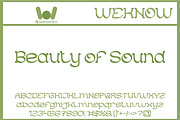 Folk Music font, a Font by weknow (Thumbnail 3 of 8)