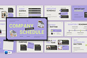 Company Schedule Keynote, a Presentation Template by Loin Studio (Thumbnail 1 of 4)