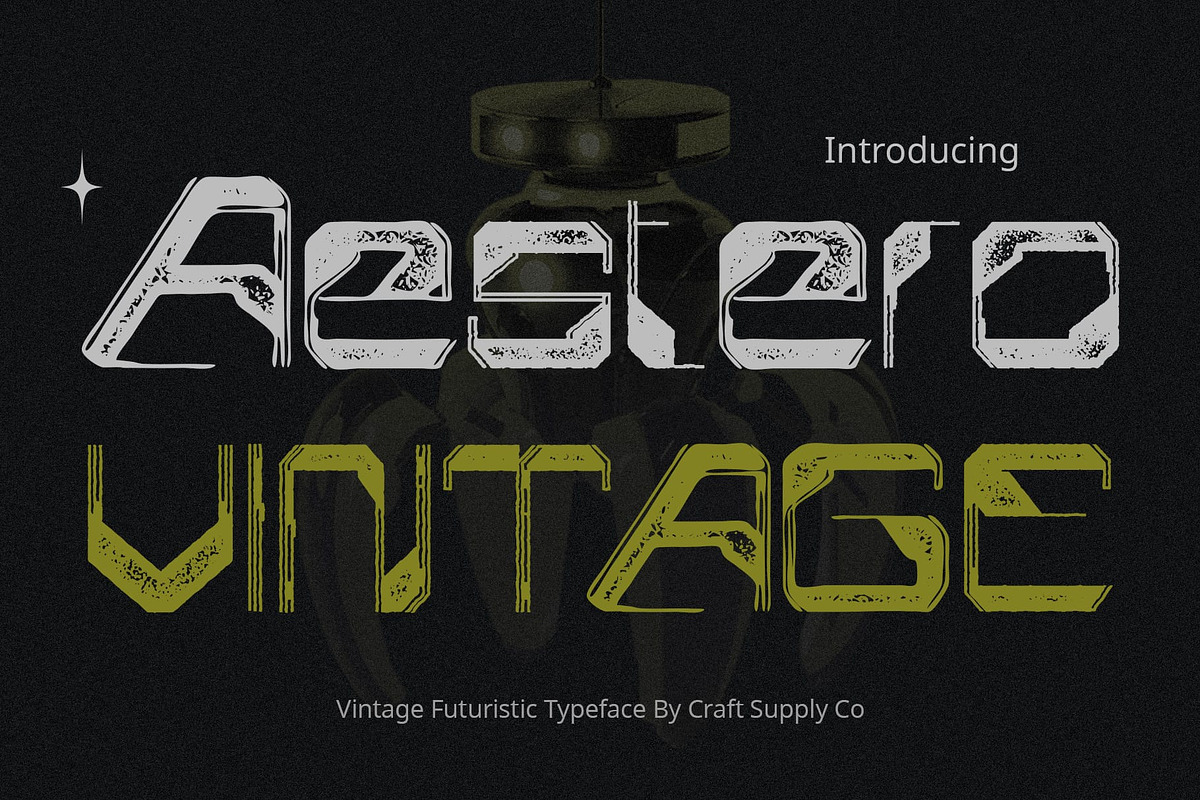 Aestero Vintage, a Sans Serif Font by Craft Supply Co. (Photo 1 of 8)