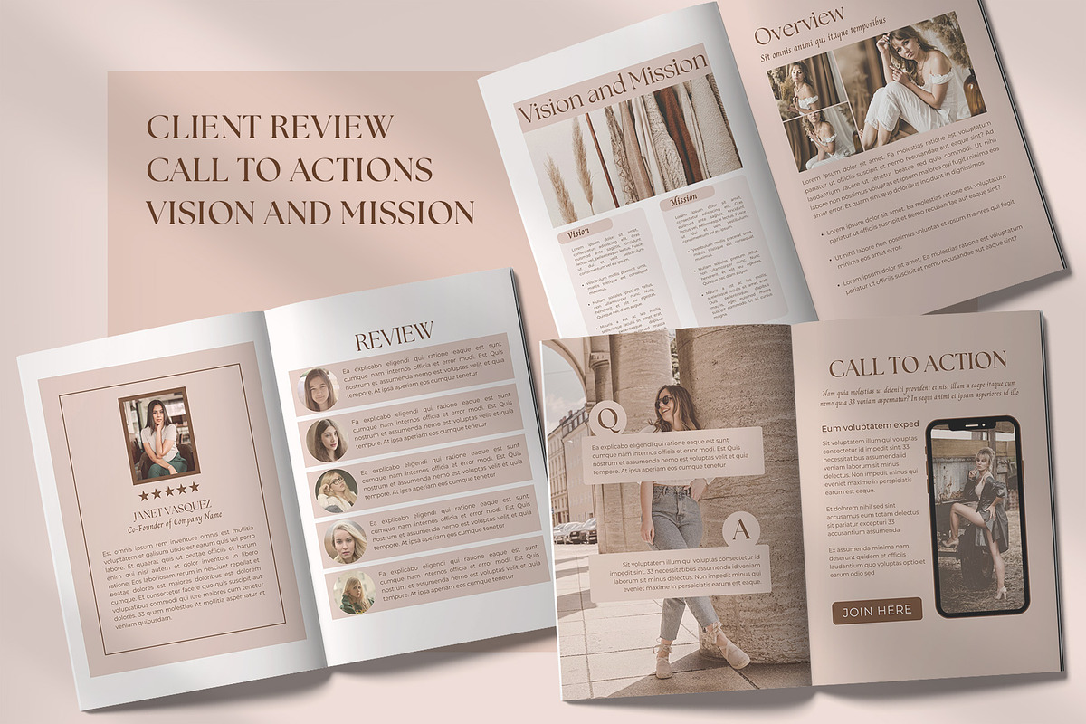 Elegant Workbook Template CANVA, a Marketing Template by graphypix (Photo 8 of 13)
