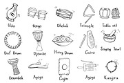 55 doodles of percussion instruments, an Object Graphic by airdynamic (Thumbnail 2 of 5)