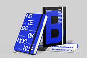 Hardcover Notebook Mockup, a Cups & Container Mockup by graphicsauce (Thumbnail 1 of 3)