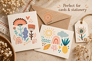 Boho Folk Floral Clipart, a Decorative Illustration by Anna Studio (Thumbnail 2 of 12)