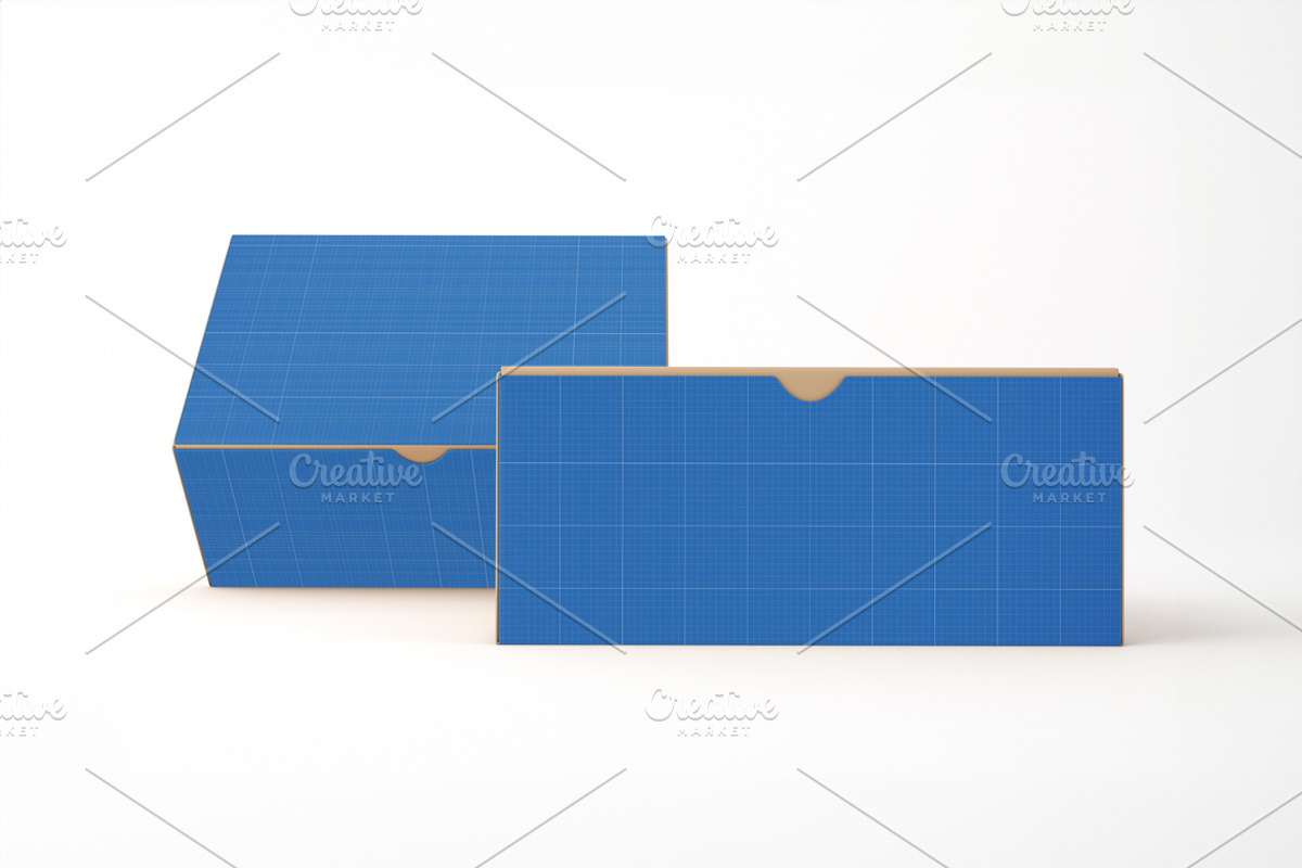 Cardboard Box Mockup, a Cups & Container Mockup by Qaleb Studio