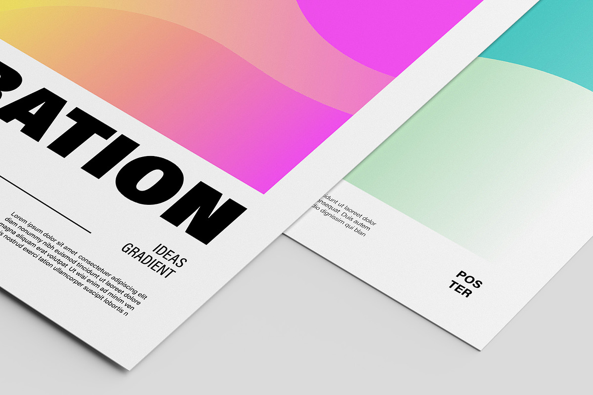 Paper Poster Mockups - 12 views, an Advertising Mockup by Illusiongraphic (Photo 28 of 28)