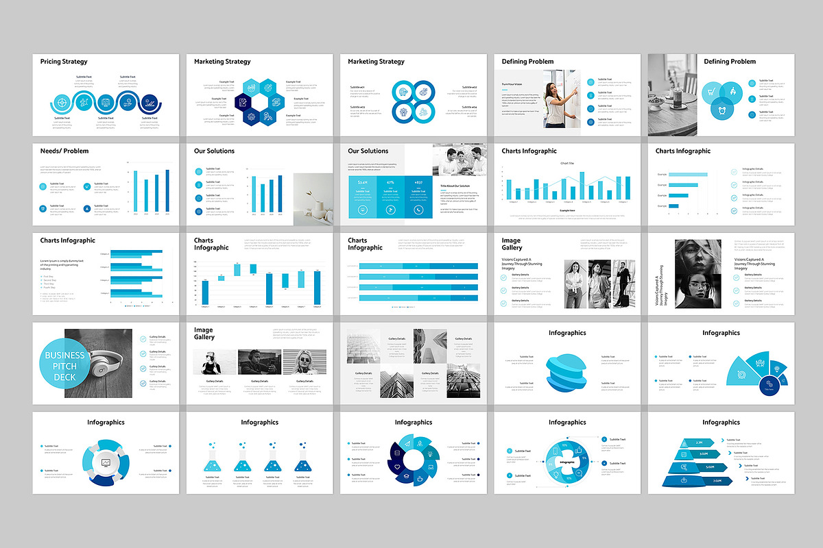 Business Pitch Deck PowerPoint, a Presentation Template by Design Vault (Photo 4 of 7)