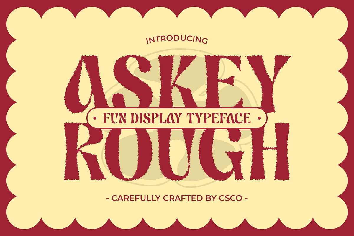 Askey Rough, a Sans Serif Font by Craft Supply Co. (Photo 1 of 8)