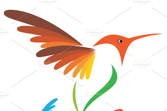 Vector Image Of An Hummingbird